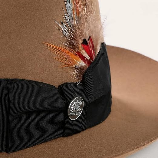 帽子 Stetson Felt Fedora Brown 58cm 帽子 Stetson Felt Fedora Brown 58cm Soft Felt Fedora Hat by